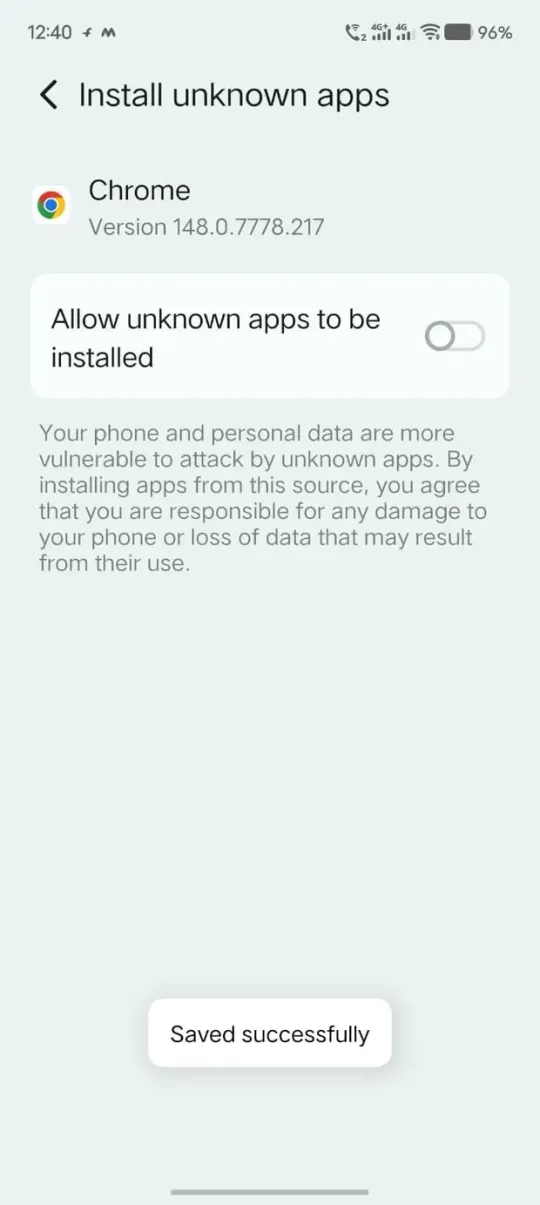 Step 3: Enable unknown sources